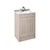 Nuie York 2 Door Floor Standing Vanity Unit with White Marble Top & 1 Tap Hole Basin - Unbeatable Bathrooms