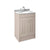 Nuie York 2 Door Floor Standing Vanity Unit and Grey Marble with Round Ceramic Bowl - Unbeatable Bathrooms