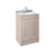 Nuie York 2 Door Floor Standing Vanity Unit with Grey Marble Top & 1 Tap Hole Basin - Unbeatable Bathrooms