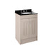 Nuie York 2 Door Floor Standing Vanity Unit with Black Marble Top & 3 Tap Hole Basin - Unbeatable Bathrooms