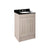 Nuie York 2 Door Floor Standing Vanity Unit with Black Marble Top & 3 Tap Hole Basin - Unbeatable Bathrooms