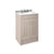 Nuie York 2 Door Floor Standing Vanity Unit with White Marble Top & 3 Tap Hole Basin - Unbeatable Bathrooms