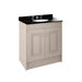Nuie York 2 Door Floor Standing Vanity Unit with Black Marble Top & 3 Tap Hole Basin - Unbeatable Bathrooms