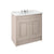 Nuie York 2 Door Floor Standing Vanity Unit with 3 Tap Hole Ceramic Basin - Unbeatable Bathrooms