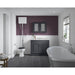 Nuie York 2 Door Floor Standing Vanity Unit with Black Marble Top & 3 Tap Hole Basin - Unbeatable Bathrooms