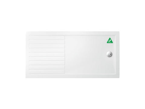 Britton 1400mm Walk-In Anti-Bac & Anti-Slip Rectangle Shower Tray - Unbeatable Bathrooms