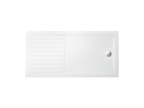 Britton 1600mm Walk-In Anti-Bacterial Rectangle Shower Tray - Unbeatable Bathrooms