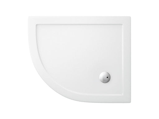 Britton 900mm Anti-Bacterial Offset Quadrant Shower Tray - Unbeatable Bathrooms