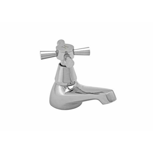 Roca Danube Cross Basin Pillar Taps (Pair) - Unbeatable Bathrooms