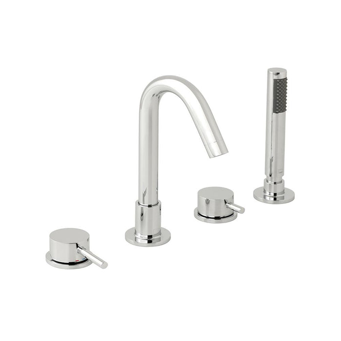 Vado Zoo 4 Hole Bath Shower Mixer Single Lever Deck Mounted - Unbeatable Bathrooms