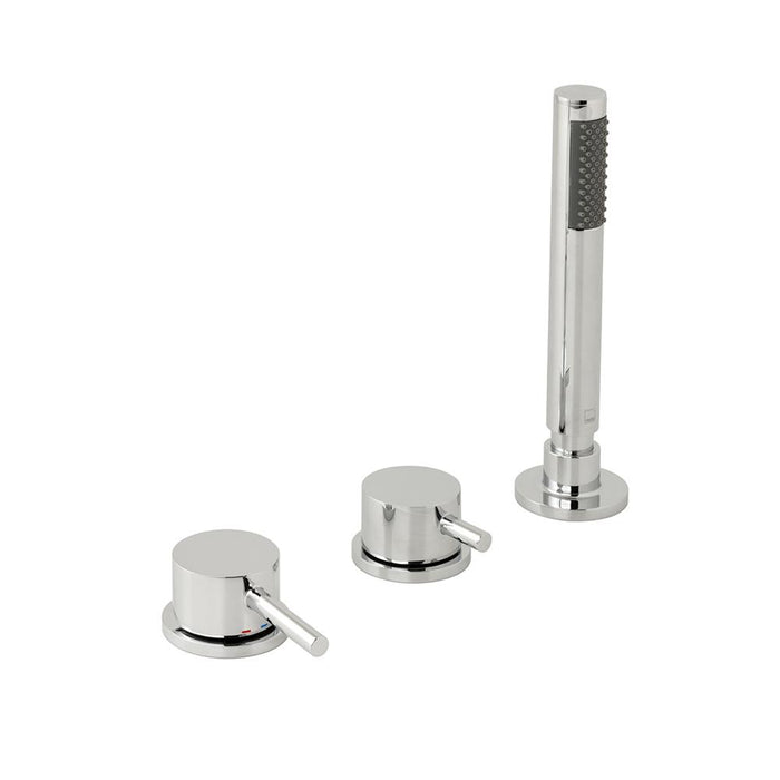 Vado Zoo 3 Hole Bath Shower Mixer Single Lever Deck Mounted without Spout - Unbeatable Bathrooms