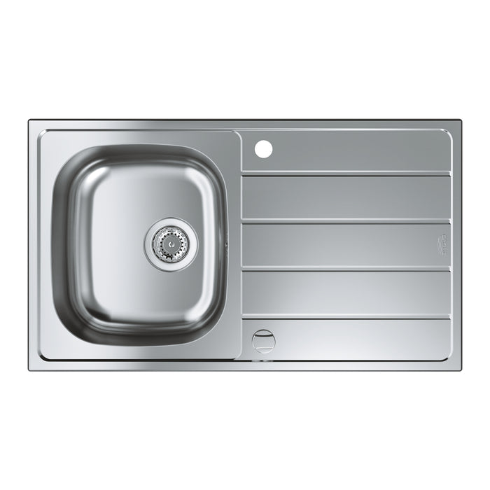 Grohe K200 Reversible Stainless Steel Sink with Drainer - Unbeatable Bathrooms