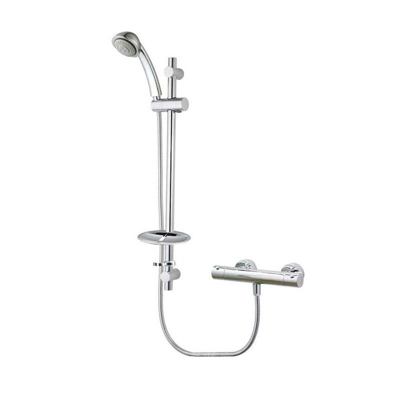 Roca Danube-T Thermostatic Shower Kit, with Handshower, 1.5m Hose, Coo