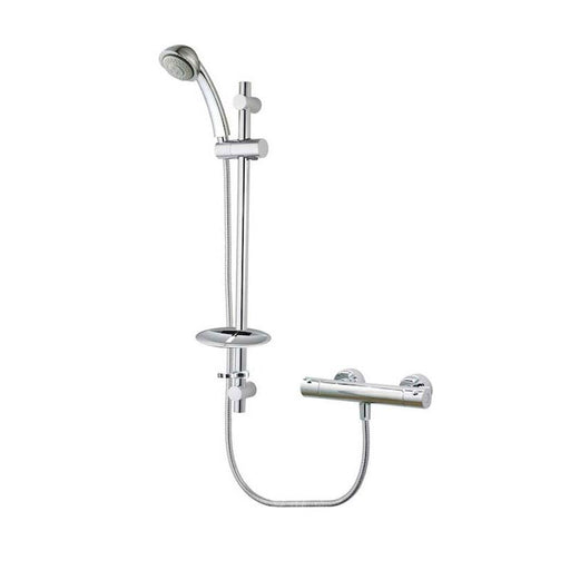 Roca Danube-T Thermostatic Shower Kit, with Handshower, 1.5m Hose, Cool Touch Bar, Adjustable Bracket and Easy Fix Kit - Unbeatable Bathrooms