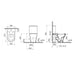 Vitra Zentrum Close Coupled Toilet (Closed Back) - Unbeatable Bathrooms