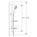Hudson Reed Slimline Slider Rail Kit - Unbeatable Bathrooms