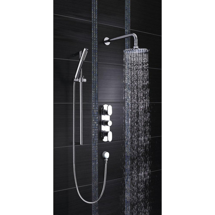 Hudson Reed Round Fixed Head 20cm Diameter - Unbeatable Bathrooms