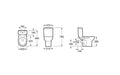 Roca Laura Close-Coupled Open Back WC Unit - Unbeatable Bathrooms