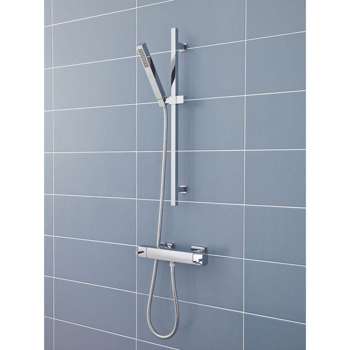 Hudson Reed Square Outlet Elbow, Parking Bracket, Flex And Handset - Unbeatable Bathrooms