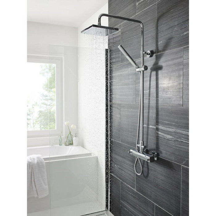 Hudson Reed Square Outlet Elbow, Parking Bracket, Flex And Handset - Unbeatable Bathrooms