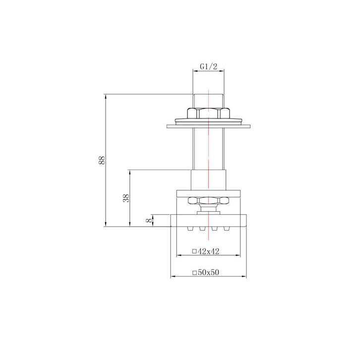 Hudson Reed Square Body Jet - Unbeatable Bathrooms