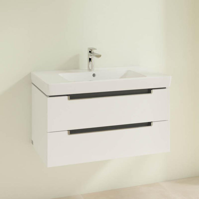 Villeroy & Boch Subway 2.0 800mm Vanity Unit - Wall Hung 2 Drawer Unit - Unbeatable Bathrooms