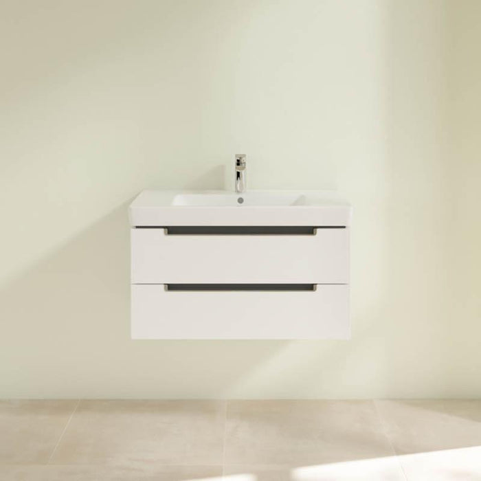 Villeroy & Boch Subway 2.0 800mm Vanity Unit - Wall Hung 2 Drawer Unit - Unbeatable Bathrooms