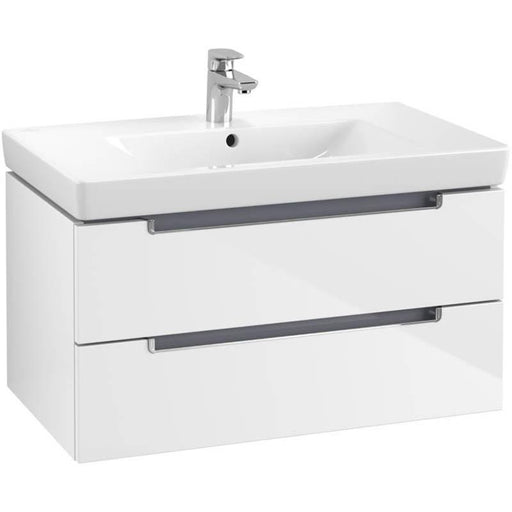 Villeroy & Boch Subway 2.0 800mm Vanity Unit - Wall Hung 2 Drawer Unit - Unbeatable Bathrooms