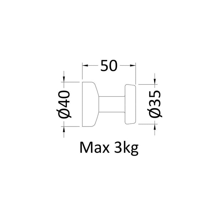 Hudson Reed Magnetic Robe Hook - Unbeatable Bathrooms