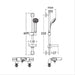 Ideal Standard Alto Ecotherm bath / shower mixer pack with new body, rim mounting legs and Idealrain S3 kit - Unbeatable Bathrooms