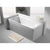 Carron Apex Single Ended 5mm Carronite Rectangular Bath White - Unbeatable Bathrooms