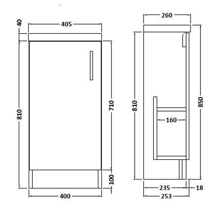 Hudson Reed Apollo Vanity Unit - Floor Standing 1 & 2 Door Units with Basin (Various) - Unbeatable Bathrooms