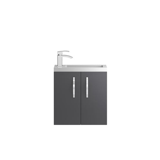 Hudson Reed Apollo Compact Vanity Unit - Wall Hung 1 & 2 Door Units with Basin (Various) - Unbeatable Bathrooms