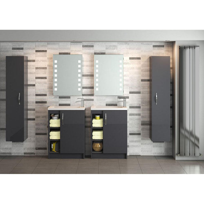 Hudson Reed Apollo Vanity Unit - Floor Standing 1 & 2 Door Units with Basin (Various) - Unbeatable Bathrooms