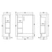 Hudson Reed Apollo Vanity Unit - Floor Standing 1 & 2 Door Units with Basin (Various) - Unbeatable Bathrooms