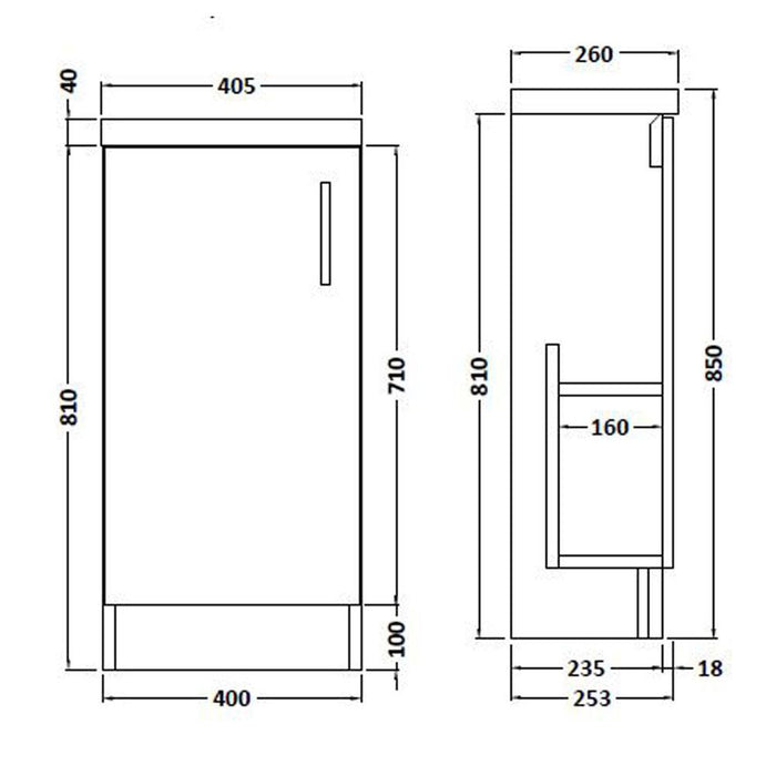 Hudson Reed Apollo Vanity Unit - Floor Standing 1 & 2 Door Units with Basin (Various) - Unbeatable Bathrooms