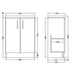 Hudson Reed Apollo Vanity Unit - Floor Standing 1 & 2 Door Units with Basin (Various) - Unbeatable Bathrooms
