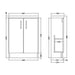 Hudson Reed Apollo Vanity Unit - Floor Standing 1 & 2 Door Units with Basin (Various) - Unbeatable Bathrooms