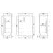 Hudson Reed Apollo Vanity Unit - Floor Standing 1 & 2 Door Units with Basin (Various) - Unbeatable Bathrooms