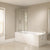 April Prestige Frameless 4 Fold Bath Screen - Unbeatable Bathrooms