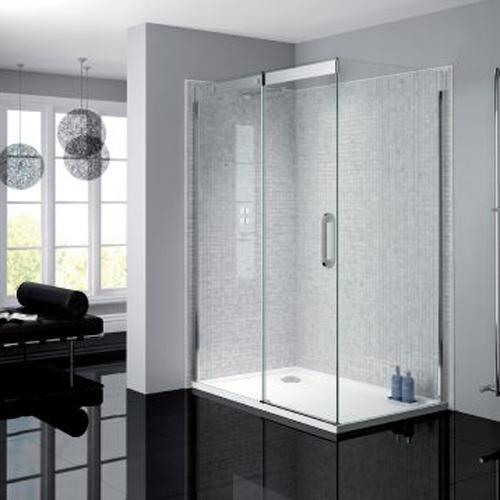 April Prestige Frameless Rectangle Shower Enclosure with Sliding Door - Unbeatable Bathrooms