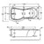 Carron Arc 5mm Acrylic White 1700mm x 850mm Shower Bath - Unbeatable Bathrooms