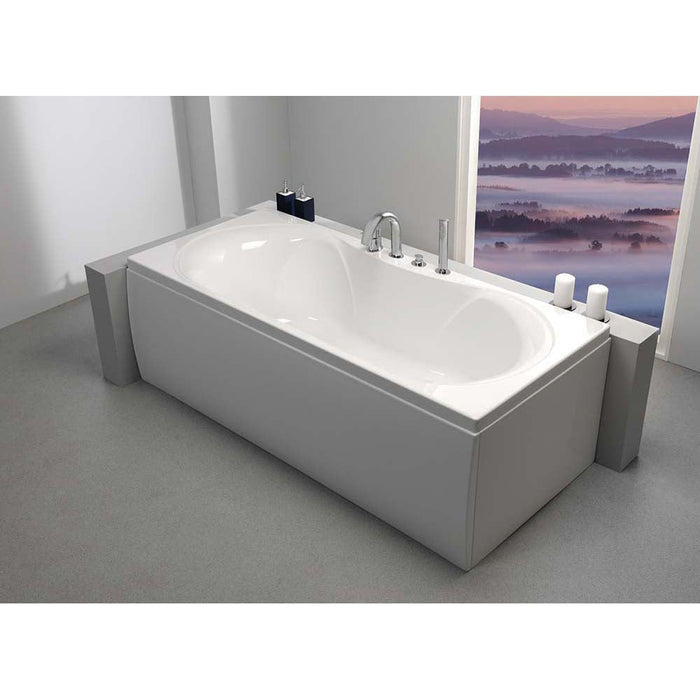 Carron Arc Single Ended 5mm Acrylic Carronite Shower Bath White - Unbeatable Bathrooms