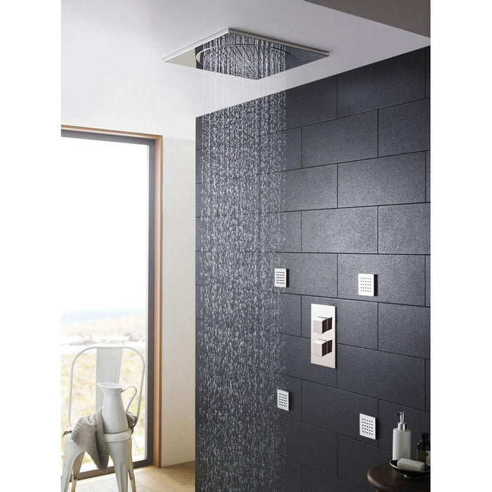 Hudson Reed Art Triple Thermostatic Concealed Shower Valve - Unbeatable Bathrooms
