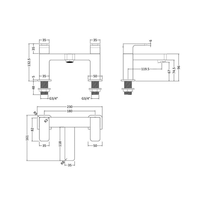 Hudson Reed Back To Wall Shower Elbow - Unbeatable Bathrooms