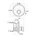 Armitage Shanks Avon 21 Self Closing Push Button Shower with Concealing Plate, Variable Temperature Control - Unbeatable Bathrooms