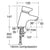Armitage Shanks Avon 21 Washbasin Mixer 1 Hole, Self Closing Push Button, Variable Temperature Control with 15mm Female Connector Flexible Hoses On Inlets - Unbeatable Bathrooms