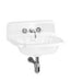 Clearwater Small 550mm Roll Top Wall Hung Basin with Up-Stand - 0TH - Unbeatable Bathrooms