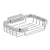 Vado Rectangular Wall Mounted Basket in Chrome - Unbeatable Bathrooms