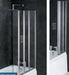 Volente 1000mm Folding Bath Screen with 1 Fixed and 3 Folding Panels - Right Hand - Unbeatable Bathrooms